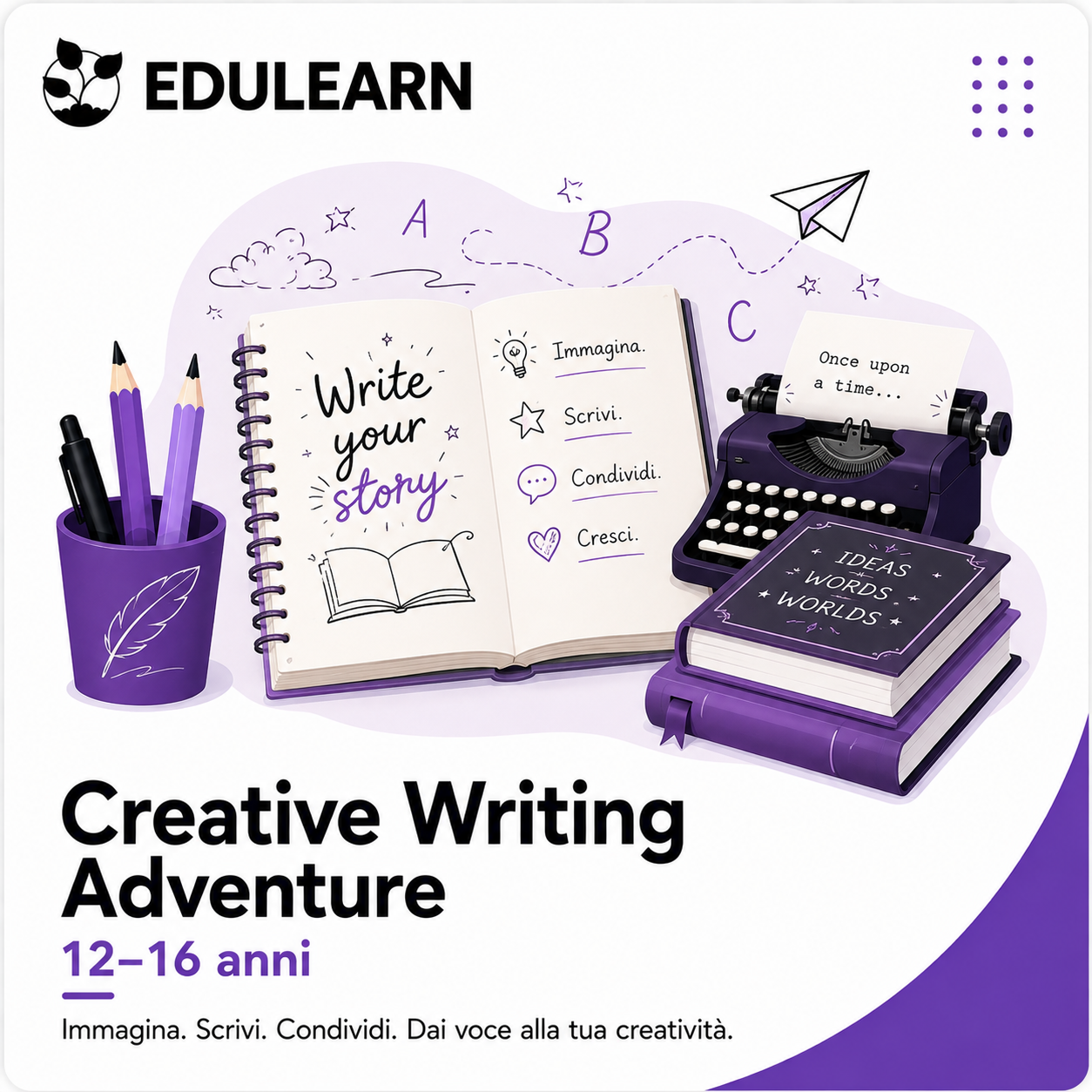 Creative Writing Adventure – 12–16 anni