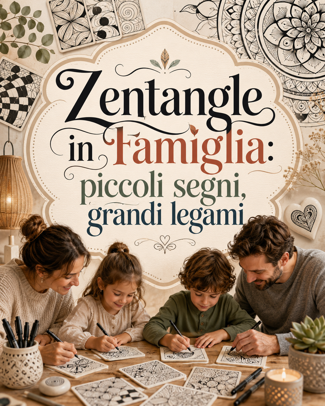 Zentangle®️ in Famiglia: piccoli segni, grandi legami