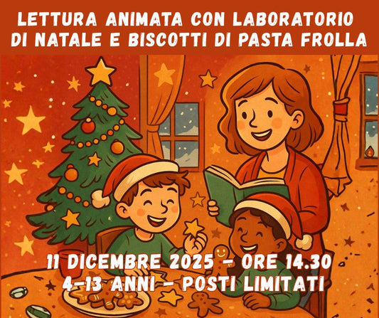 Lettura animata con laboratorio di Natale e biscotti di pasta frolla (4-13 anni)