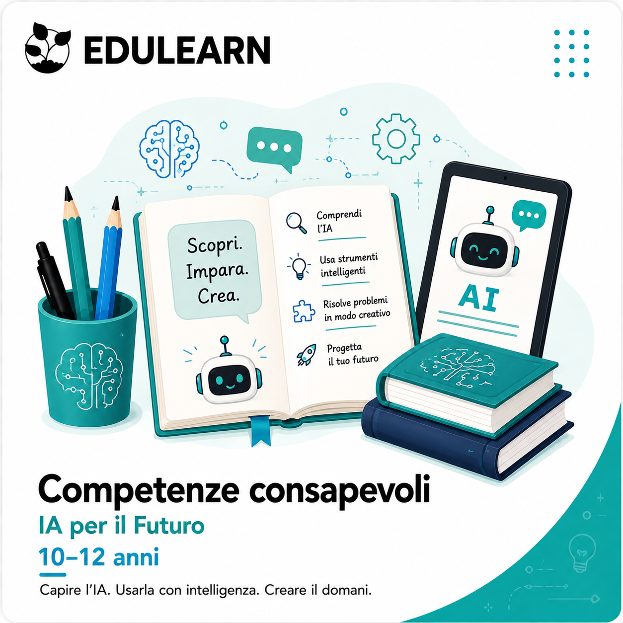 Competenze consapevoli IA per il Futuro - 10–12 anni