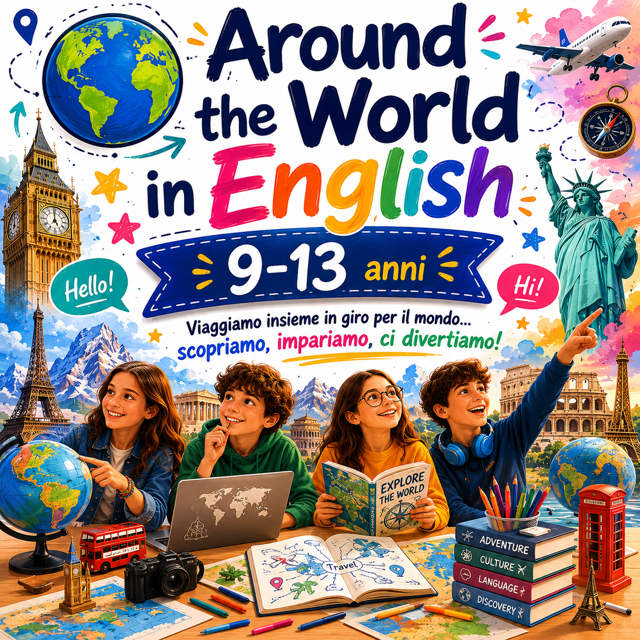 Around the World in English - 9-13 anni