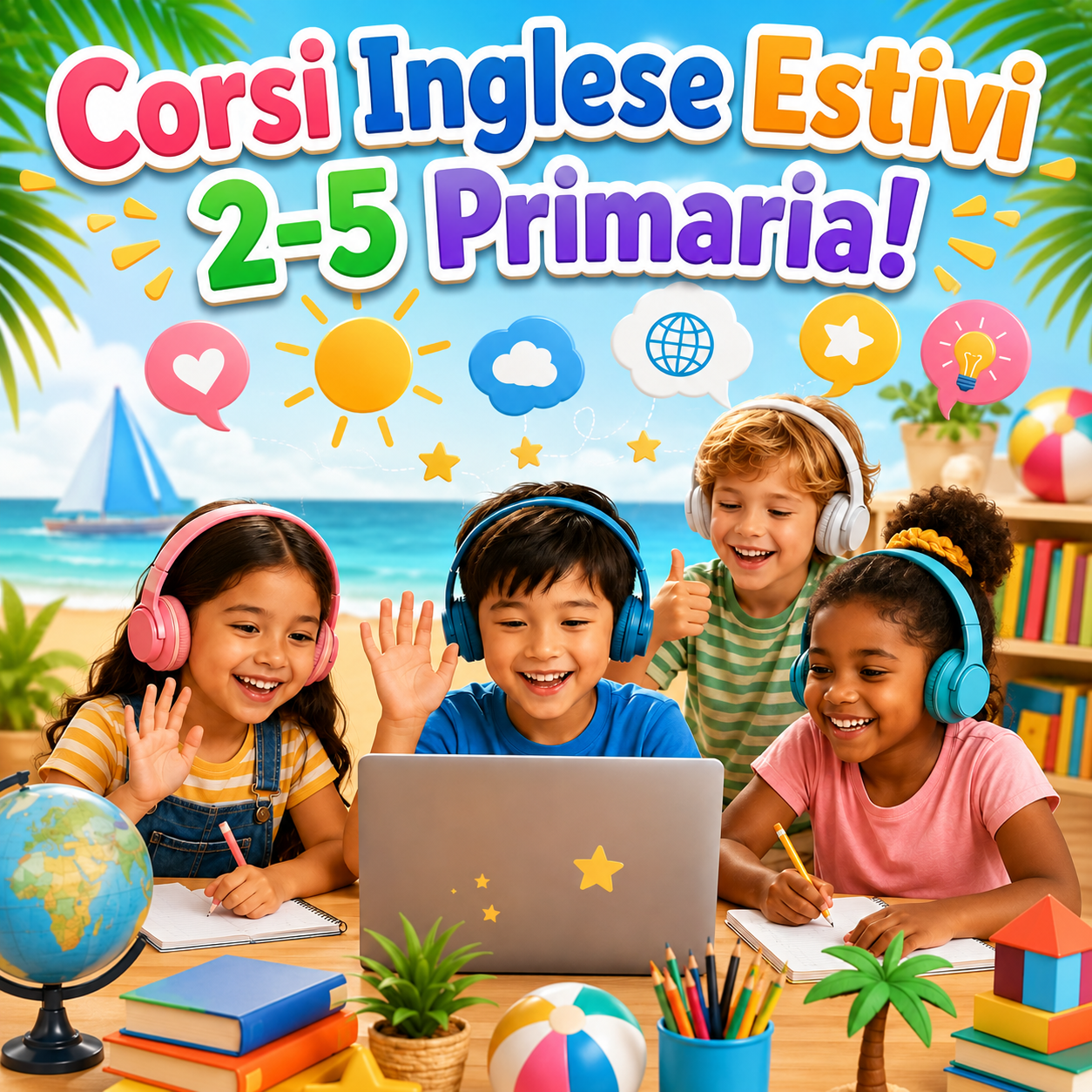 Corso Estivo di Inglese - Dalla 2 alla 5 Primaria - English Summer Boost - Impara Divertendoti