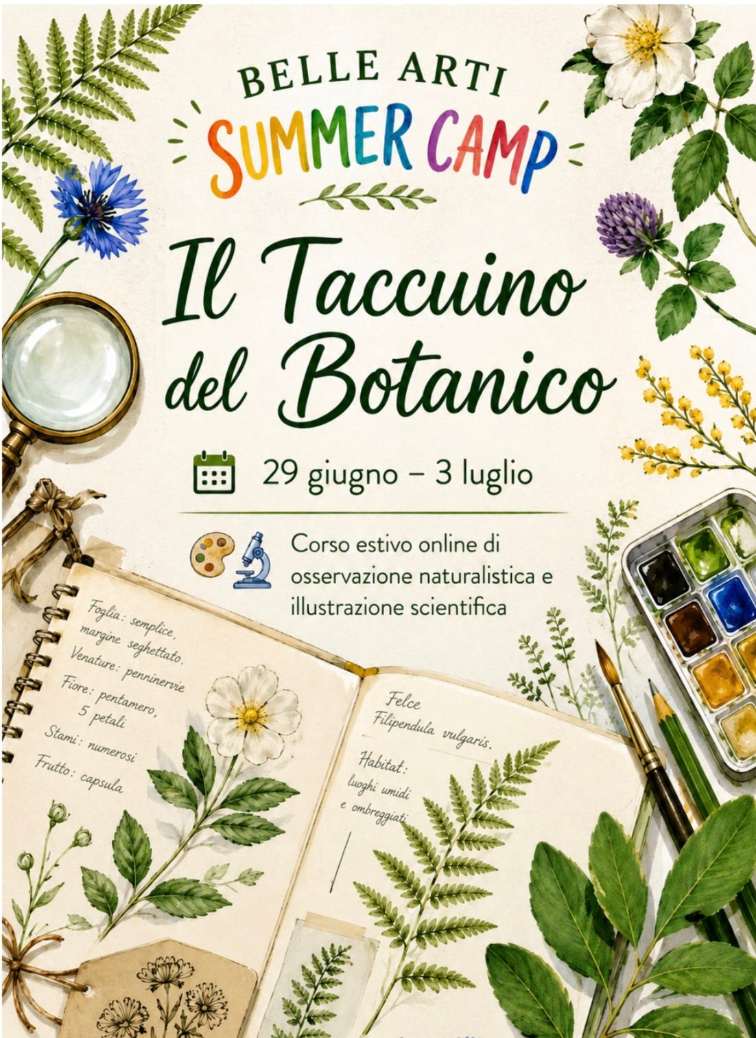 Corso Belle Arti - Il Taccuino del Botanico