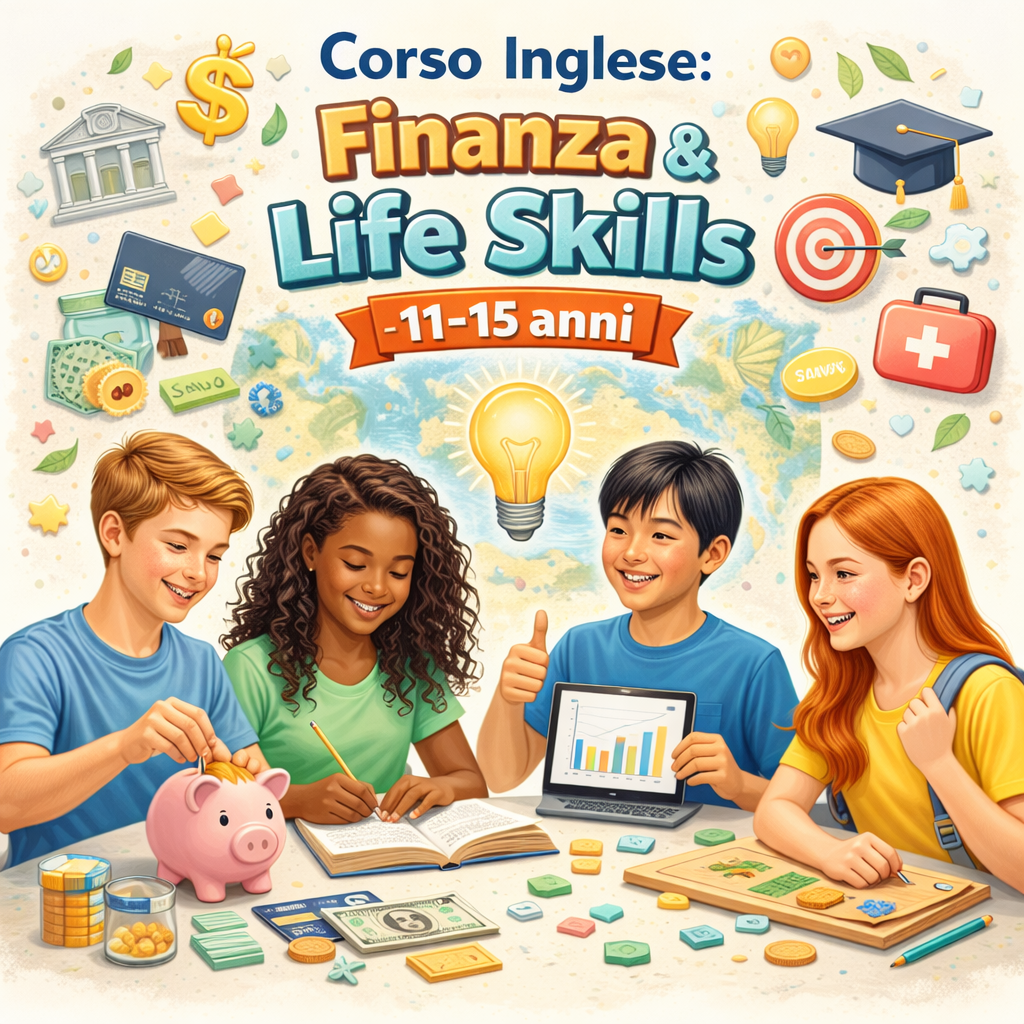 Corso Inglese: Finanza & Life Skills -11-15 anni