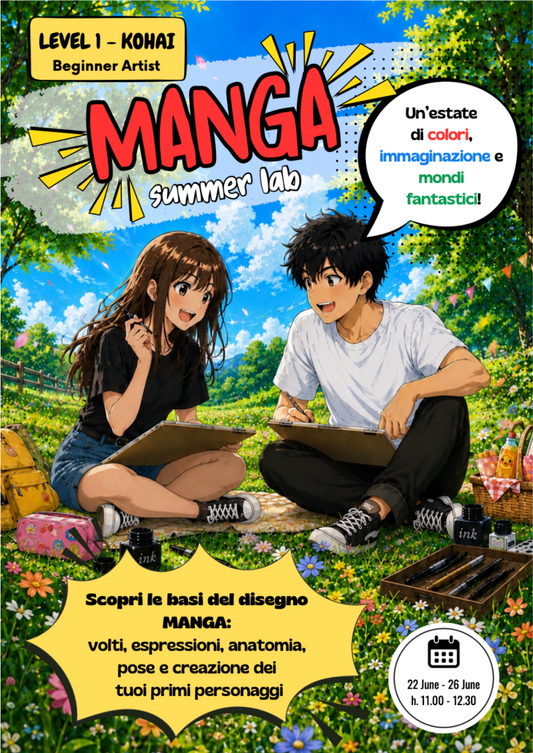 Corso Manga Summer - Livello 1 - KOHAI Beginner Artist